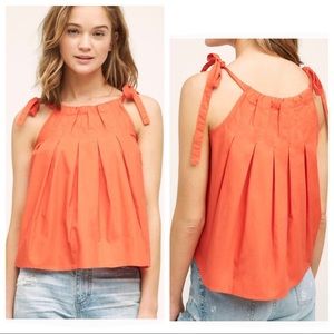 Anthropologie Maeve Poplin Swing Tank, XS
